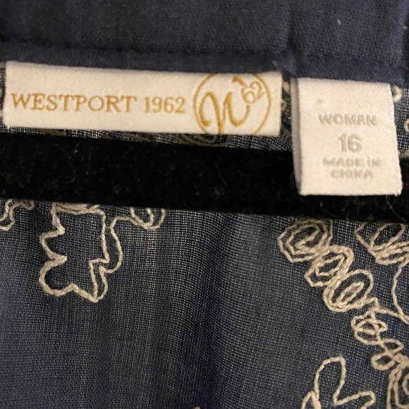 EUC Westport 1969 button down shirt dress/cover up SZ 16 - Picture 4 of 7